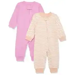 Amazon Aware Unisex Babies' Snug Fit Footless Cotton Pajamas, Pack of 2