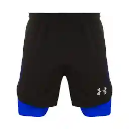 شلوارک ورزشی مردانه رانینگ کشاله بند دار طرح آندرآرمور NZD | مشکی/آبی