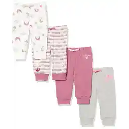 Amazon Essentials Disney | Marvel | Star Wars | Princess Baby Girls' Pants, Pack of 4