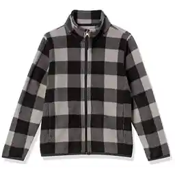 Amazon Essentials Boys and Toddlers' Polar Fleece Full-Zip Mock Jacket - Discontinued Colors