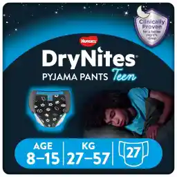 Huggies DryNites luierbroekjes - 8-13 jaar Jongen (30 - 48 kg) - 27 super absorberende nachtbroekjes tegen bedplassen - voordeelverpakking