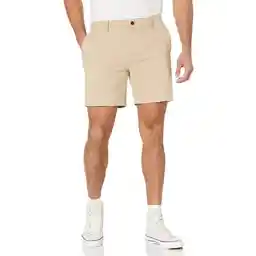 Amazon Essentials mens Slim-Fit 7" Lightweight Comfort Stretch Oxford Short