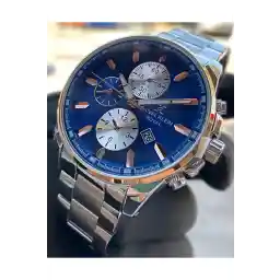 ساعت مچی مردانه دنیل کلاین نقره ای 3 اتمسفر دستگاه استیل ضد آب با ضمانت