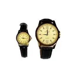 ست ساعت مچی عقربه ای زنانه و مردانه رومنس مدل Prof 02