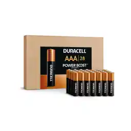 Duracell Coppertop AAA Alkaline Batteries with POWER BOOST Ingredients, 28 Count (Pack of 1), Long-Lasting Alkaline in Re-closable Pack for Quick Access and Organized Storage