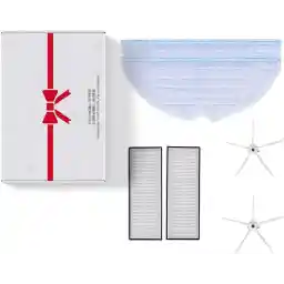 لوازم جانبی roborock اصلی، با دستمال مرطوب، فیلتر HEPA و برس کناری سفید برای جاروبرقی ربات S7/S7 Maxv/S7 Maxv Ultra/S7 Pro Ultra