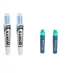 ماژیک وایت برد مدل 4X سبز به همراه یدک مجموعه 4 عددی سایز R1