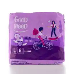 نوار بهداشتی مکسی نیمه ضخیم سایز بزرگ 8 عددی | گود مود