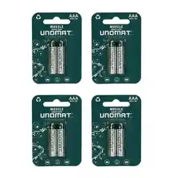 باتری نیم قلمی یونومات مدل Muscle Heavy Duty بسته 8 عددی