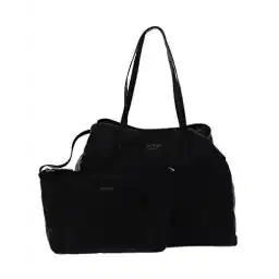 GUESS Womens Vikky Quilted Large Shoulder Tote Shopper Bag With Pochette