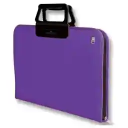 Faber-Castell Proje Çantası Mor, 28x38 cm, Askılı Taşıma, Kalemlikli, Sert Kapaklı, El Yormayan Ergonomik Kulp