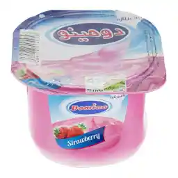 دسر توت فرنگی دومینو مقدار 100 گرم