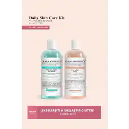 ست تونیک مراقبت روزانه صورت و بدن کلارا هیجنیکس حاوی نیاسینامید سیکا با خاصیت سفت کنندگی ضد لک