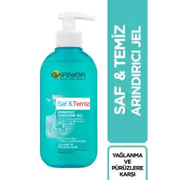 ژل پاک کننده گارنیر Pure & Clean در برابر چربی و ناخالصی ها 200 میلی لیتر