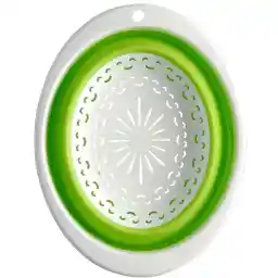 آبکش تاشو پلاستیکی بیضی هنچان سایز بزرگ