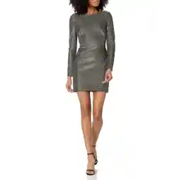 Diane von Furstenberg Rent the Runway Pre-Loved Black Metallic Dress