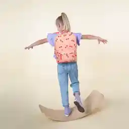 کوله پشتی شیری کیس ماندن ناز - کیف مدرسه دخترانه - صورتی - گیلاس