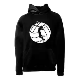 هودی ورزشی والیبال فشن لاین VLYBL 41 | مشکی/سفید