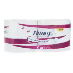 دستمال توالت نانسی بسته 2 عددی