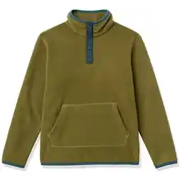 Amazon Essentials Boys and Toddlers' Polar Fleece Snap Placket Pullover Jacket