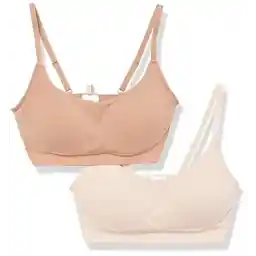 Amazon Essentials Women's Wirefree Bra, Pack of 2