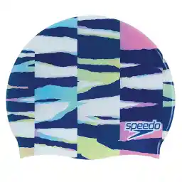 کلاه شنا اسپیدو Digital Print Cap HMK | سفید/سرمه ای