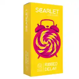کاندوم اسکارلت مدل RIBBED DELAY بسته 12 عددی