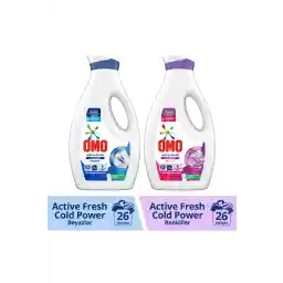 شوینده مایع لباسشویی Omo Active Fresh Cold Power Whites 1690 ml Cold Power Coloreds 1690 ml
