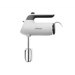 همزن کنوود QuickMix+ HMP50.000WH - همزن دستی با سرعت متغیر و عملکرد پالس شامل قلاب و همزن فولادی ضد زنگ برای پخت و پز، 650 وات، سفید