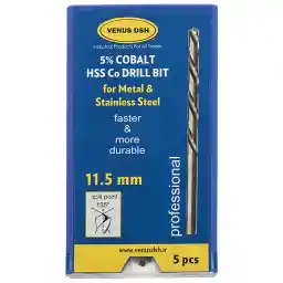 مته فلز ونوس دی اس اچ سایز 11.5 میلی متر بسته 5 عددی