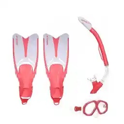 لوازم غواصی شنا اسپیدو ست سه عددی SOL19002S HMK | صورتی