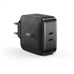 UGREEN 65W USB C Charger 2 Ports PD Charger PPS Support 66W سازگار با MacBook Pro/Air، iPad Pro، iPhone 13 12 11 Dell XPS 15 Surface Go Galaxy S22 S21 و غیره.