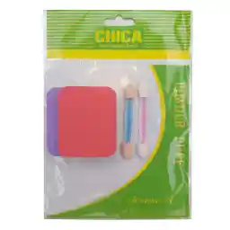 پد آرایشی چیکا مدل مستطیلی به همراه پد سایه مجموعه 4 عددی