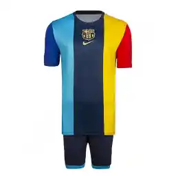 ست پیراهن شورت فوتبال تمرینی بارسلونا نایک | زرد/سرمه ای