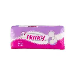 نوار بهداشتی بالدار مشبک بزرگ 10 عددی با جذب خیلی زیاد | نانسی