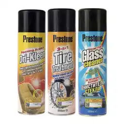اسپری تمیزکننده خودرو پرستون کد 500 مجموعه 3 عددی