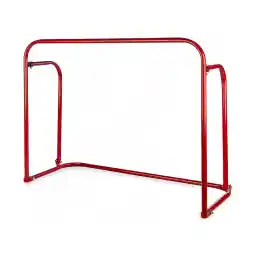 دروازه فوتبال تاشو جفتی گل کوچک فلزی ایران اسپورتر همراه با تور | قرمز
