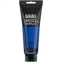 Liquitex Basics 88700225 رنگ اکریلیک مونوپیگمانت، رنگدانه های هنرمند، نور سریع، ویسکوزیته متوسط، کیفیت achiv، پرداخت نیمه براق، 250 میلی لیتر - Phthalo Blue