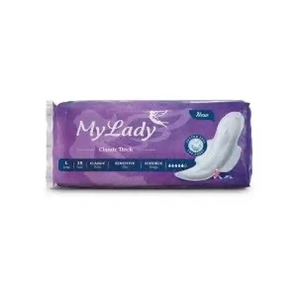 نوار بهداشتی مای لیدی سری Classic Thick مدل Purple بسته 10 عددی