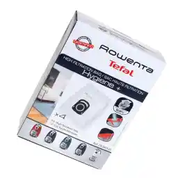 Rowenta ZR200520 High Filtration Bag Hygiëne + OPTIMAL, 19,5 x 27,5 cm, 4 Count (Pack van 1), Wit