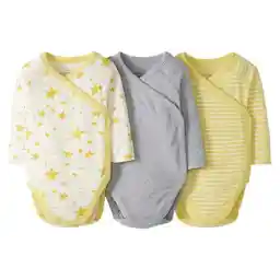 Moon and Back Hanna Andersson Baby Boys' Organic Cotton Long-Sleeve Side Snap Bodysuit, Pack of 3
