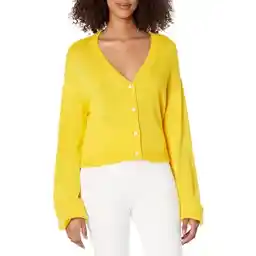 ژاکت کش باف پشمی زنانه ورونیکا Droped-Shoulder Croped The Drop