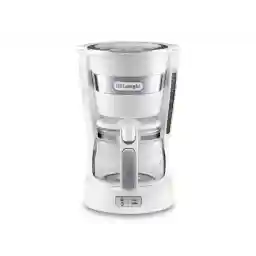 قهوه ساز DeLonghi Autentica ICM14011.W قهوه ساز قطره ای ایستاده سفید 0.65 لیتری 5 فنجان تمام اتوماتیک - DeLonghi Autentica ICM14011.W، مستقل، قهوه ساز قطره ای، 0.65 لیتر، قهوه آسیاب شده، 600 وات،