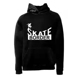 هودی ورزشی اسکیت برد فشن لاین SKTB 06 | مشکی/سفید