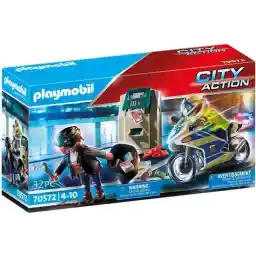 PLAYMOBIL City Action Police Motorcycle: Pursuit of the Money Robber - 70572