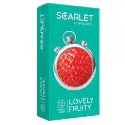 کاندوم اسکارلت مدل LOVELY FRUITY بسته 12 عددی