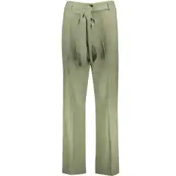 شلوار زنانه دمپا گشادکمرکش دار سبز کاهویی کد 231