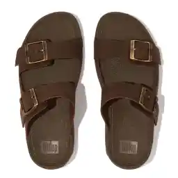FitFlop Gogh Moc Mens Buckle Leather mens Slide Sandal