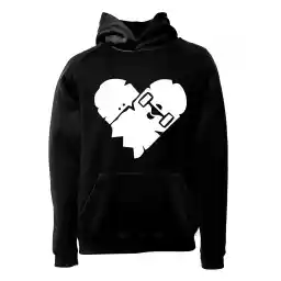 هودی ورزشی اسکیت برد فشن لاین SKTB 17 | مشکی/سفید