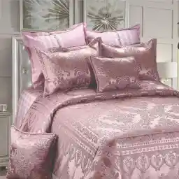 سرویس خواب سیمین پتو مدل سواروسکی دو نفره 8 تکه